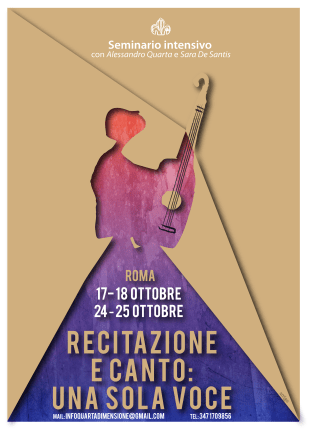 Recitazione e canto una sola voce. Immagine Arrigo. Verticale