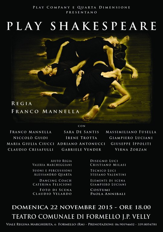 Locandina Play Shakespeare 2015
